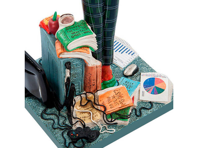 Декоративна велика Статуетка Програміст 42 см Guillermo Forchino AL31533 - Фото 3