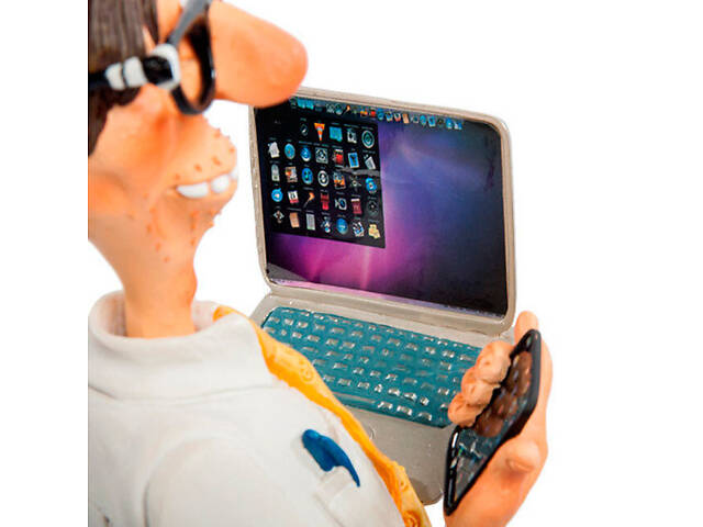 Декоративна велика Статуетка Програміст 42 см Guillermo Forchino AL31533 - Фото 4