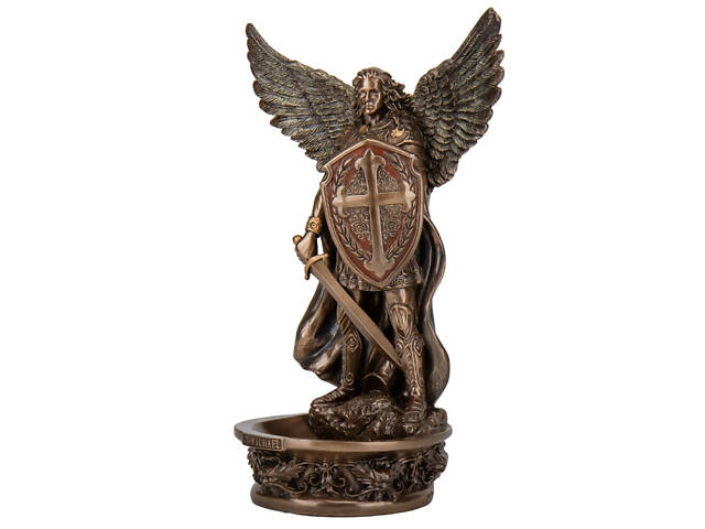 Декоративна настінна статуетка Святого Архангела Михаїла Veronese 26х16х4 см Коричневий AL230018 - Фото 2
