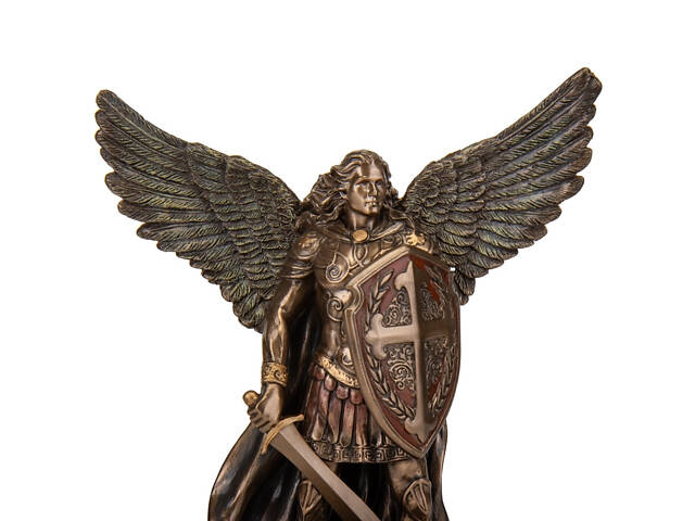 Декоративна настінна статуетка Святого Архангела Михаїла Veronese 26х16х4 см Коричневий AL230018 - Фото 5