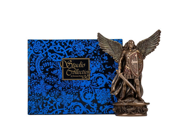 Декоративна настінна статуетка Святого Архангела Михаїла Veronese 26х16х4 см Коричневий AL230018 - Фото 8