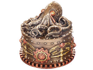 Декоративна шкатулка міні Octopus jewelry box 10х10 см Veronese