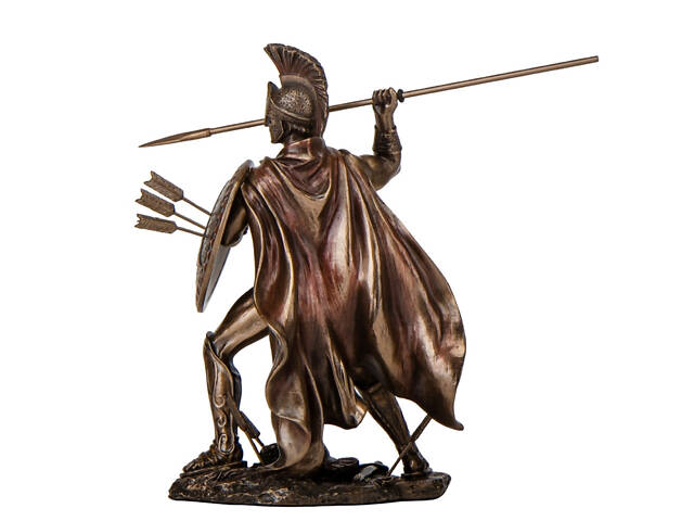 Декоративна статуетка Леонід спартанський цар з династії Агіадів Veronese 21х19 см Коричневий AL230015 - Фото 3