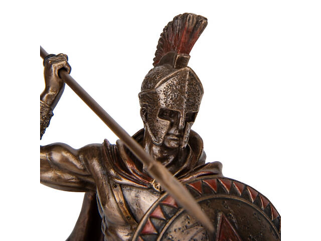 Декоративна статуетка Леонід спартанський цар з династії Агіадів Veronese 21х19 см Коричневий AL230015 - Фото 4