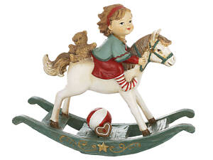 Декоративна статуетка Конячка гойдалка 15.5*13 см полістоун 1838-579