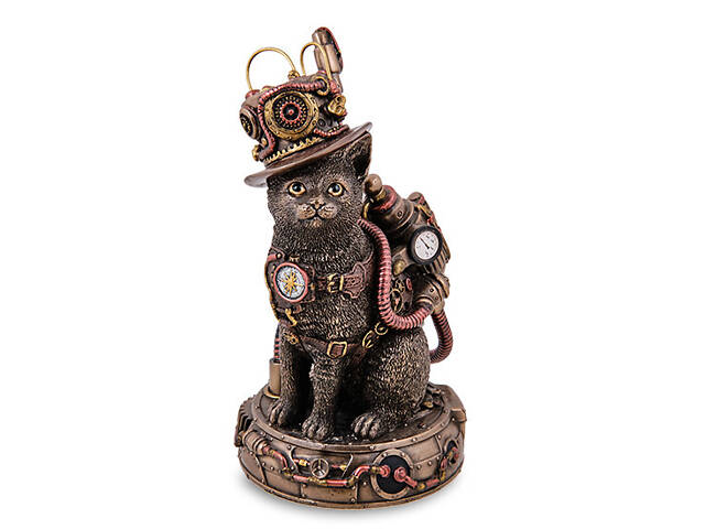 Декоративна статуетка Mr. Cat 17 см Veronese Коричневий AL230064 - Фото 1