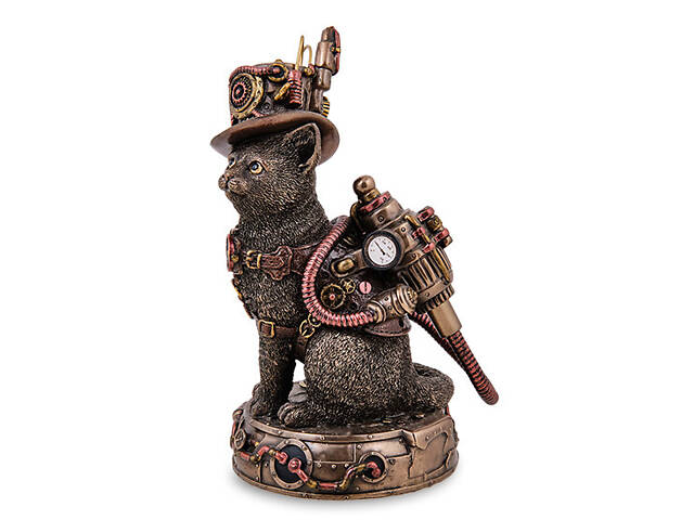 Декоративна статуетка Mr. Cat 17 см Veronese Коричневий AL230064 - Фото 3