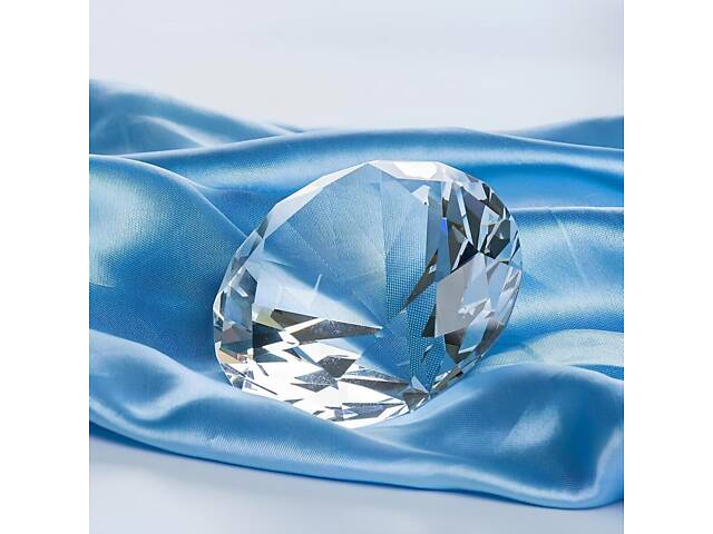 Декоративний діамант RESTEQ 60 мм, Діамант з оптичного скла к9, Діамант з кришталевого скла K9, K9 Crystal - Фото 2
