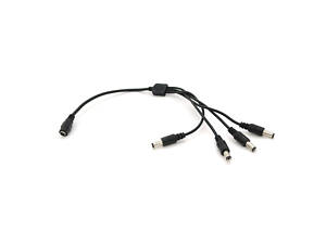 Ділитель живлення DC-F=> 4xDC-M (D 5,5x2,5 мм) кабель завдовжки 40 см