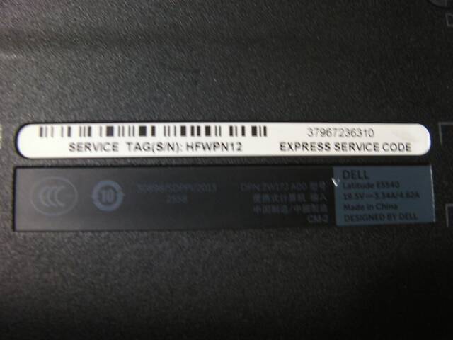 Dell Latitude E5540 Матовий 15.6' LED Core I3-4030U 4х1.9ГГц 8ГБ/320ГБ Веб-Ка BT Оригінальні Батареи & 90Вт Б/Ж з США #4 - Фото 16