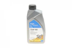 DELPHI 28344397 Масло трансмиссионное 75W80 Delphi Gear Oil 5 (1L) (GL5/MIL-L-2105D/MAN 342 M-2/Volvo 1273.10)