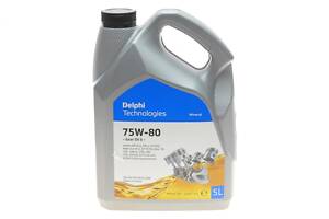 DELPHI 28344398 Масло трансмиссионное 80W90 Delphi Gear Oil 5 (5L) (GL5/MIL-L-2105D/MAN 342 M-2/Volvo 1273.10)