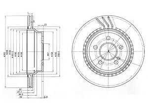 Delphi BG3758. Диск тормозной