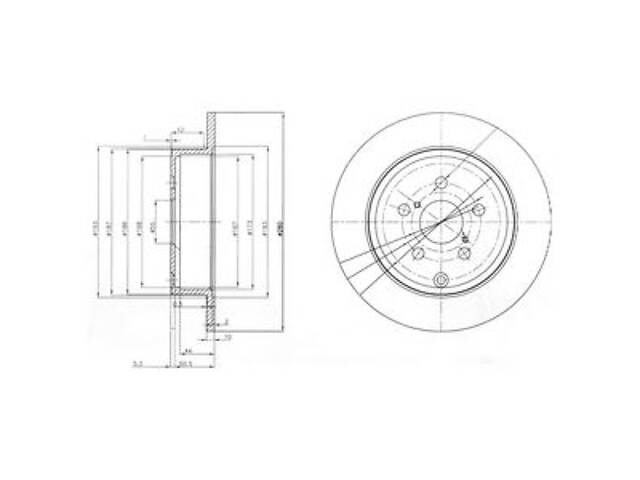 Delphi BG3912. Тормозной диск