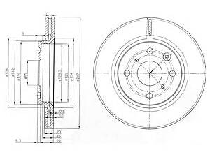 Delphi BG3976. Тормозной диск