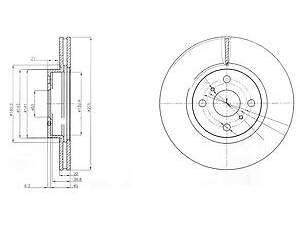 Delphi BG4054. Диск тормозной