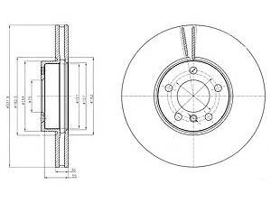 Delphi BG9061. Диск тормозной