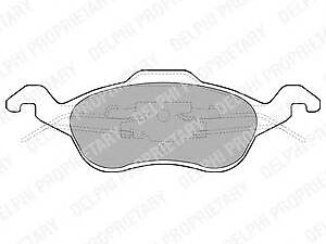 Delphi LP1315. Комплект гальмівних колодок