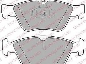 Delphi LP1588. Комплект гальмівних колодок