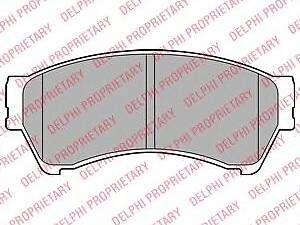 Delphi LP2111. Комплект гальмівних колодок