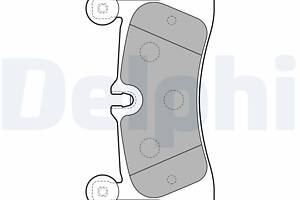 DELPHI LP2233 Колодки гальмівні (задні) VW Touareg/Porsche Cayenne 10-