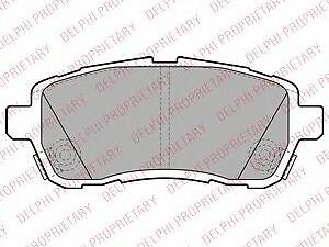 Delphi LP2306. Комплект гальмівних колодок