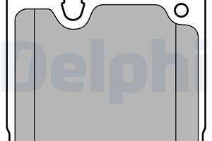 DELPHI LP3249 Колодки гальмівні (задні) BMW 3 (F30/F31/F34/F80)/4 (F32/F82) 11- B37/B47/N13/N47/N55