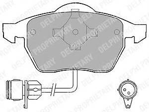 Delphi LP784. Комплект гальмівних колодок