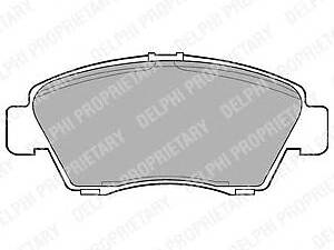 Delphi LP809. Гальмівні колодки