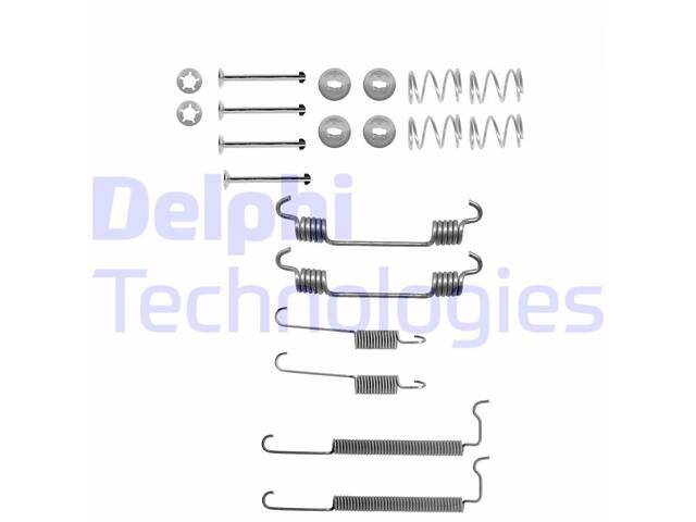 DELPHI LY1134 Комплект пружинок колодок ручника Opel Astra F/Ford Escort II 1.2-2.0 75-01 (Opel) - Фото 1