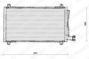 DELPHI TSP0225125 Радиатор кондиционера MB Sprinter TDI CDI