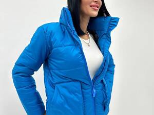 Демисезонная куртка с синтепоном 'Lake' оптом | Норма и батал | Распродажа модели Бирюзовый, 50-52