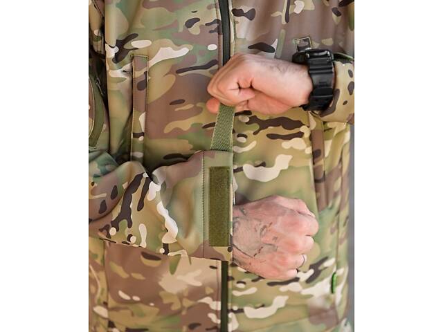 Демисезонная куртка софтшел TENNESI мультикам ПП7972 - Фото 5