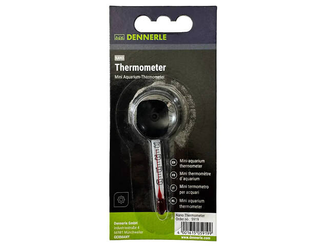 Dennerle Термометр Dennerle Nanotherm 6см для мини аквариумов стеклянный (5919) - Фото 3