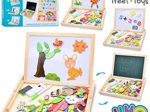 Дерев'яна іграшка Дошка магнітна MD 0815