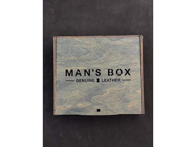 ? Деревянная коробка MAN'S BOX под кошельки, зажимы, бифолды (18см × 16см × 4см) - Фото 5