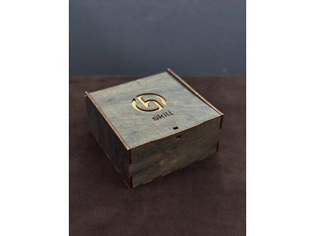 ? Деревянная коробка SKILL под ремни (15см × 15см × 7см) - Фото 3