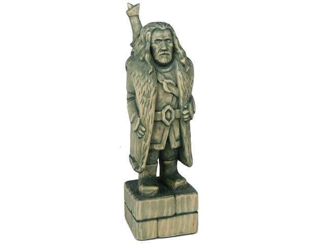 Дерев'яна статуетка ручної роботи гном Торін Дубощит з к/ф Хоббіт - Фото 1