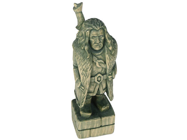 Дерев'яна статуетка ручної роботи гном Торін Дубощит з к/ф Хоббіт - Фото 10