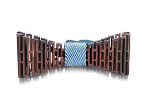 Деревянная бабочка HatynkaUA Решетка Серая (SUN0046)