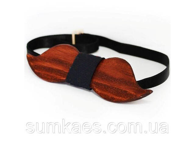 Деревяний краватка метелик вуса GBD-318 - Фото 2