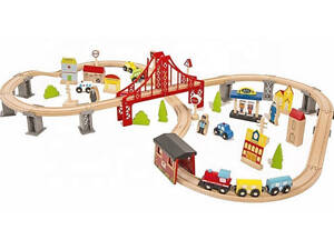 Дерев'яна залізниця Avko 70 елементів С073