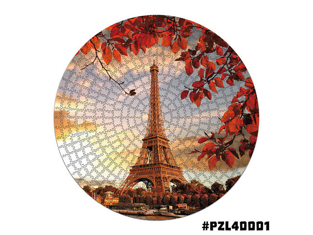 Дерев'яні пазли Wortex Woods Ейфелева вежа 30х30 см 188 елементів амеби PZL40001 - Фото 2