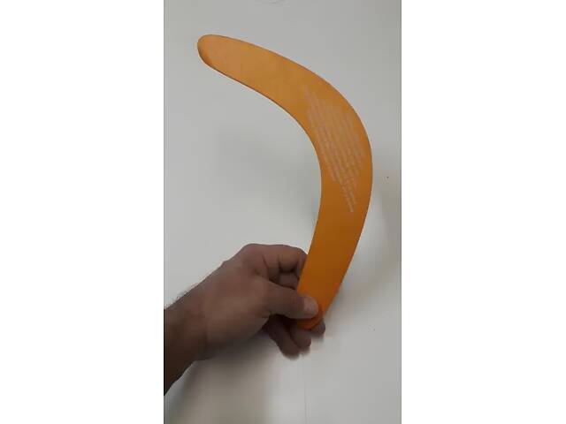 Дерев’яний бумеранг RESTEQ з липи 33×14 см — розписний бумеранг, що повертається, з натурального дерева для активного відпочинку - Фото 6