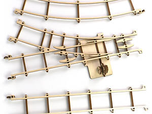 Дерев'яний конструктор 'Rails set' Time for Machine T4M380309 196 дет