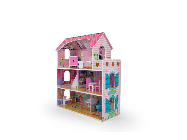 Деревянный кукольный домик AVKO Вилла Флоренция + мебель - Фото 2