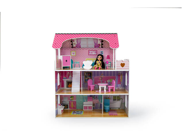 Деревянный кукольный домик AVKO Вилла Флоренция + мебель - Фото 3