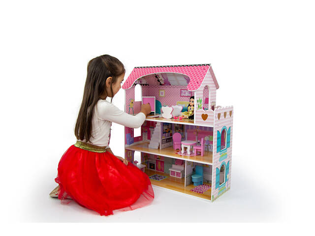 Деревянный кукольный домик AVKO Вилла Флоренция + мебель - Фото 4