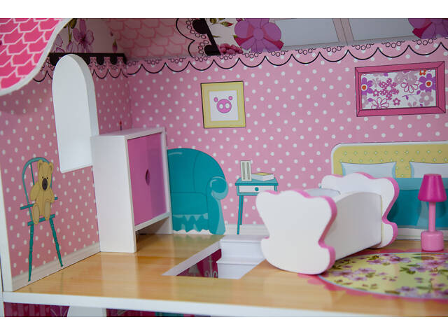 Деревянный кукольный домик AVKO Вилла Флоренция + мебель - Фото 8