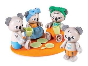 Деревянный набор Hape Семья коал (E3528)